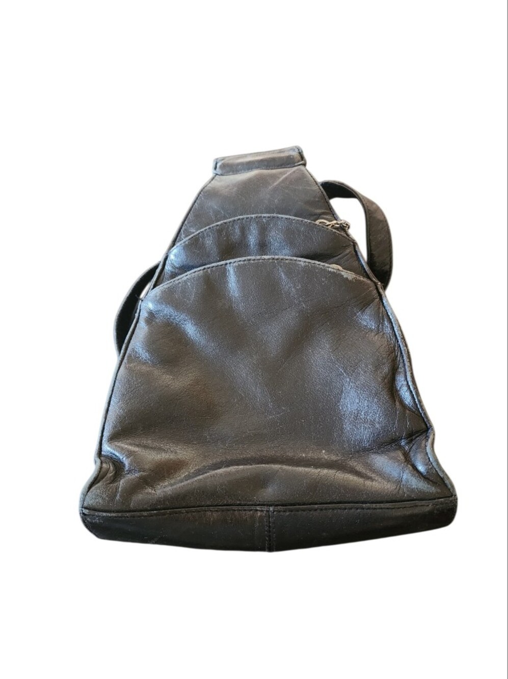 Vintage Wilsons Genuine Leather Pelle Convertible Backpack Sling Bag Slim